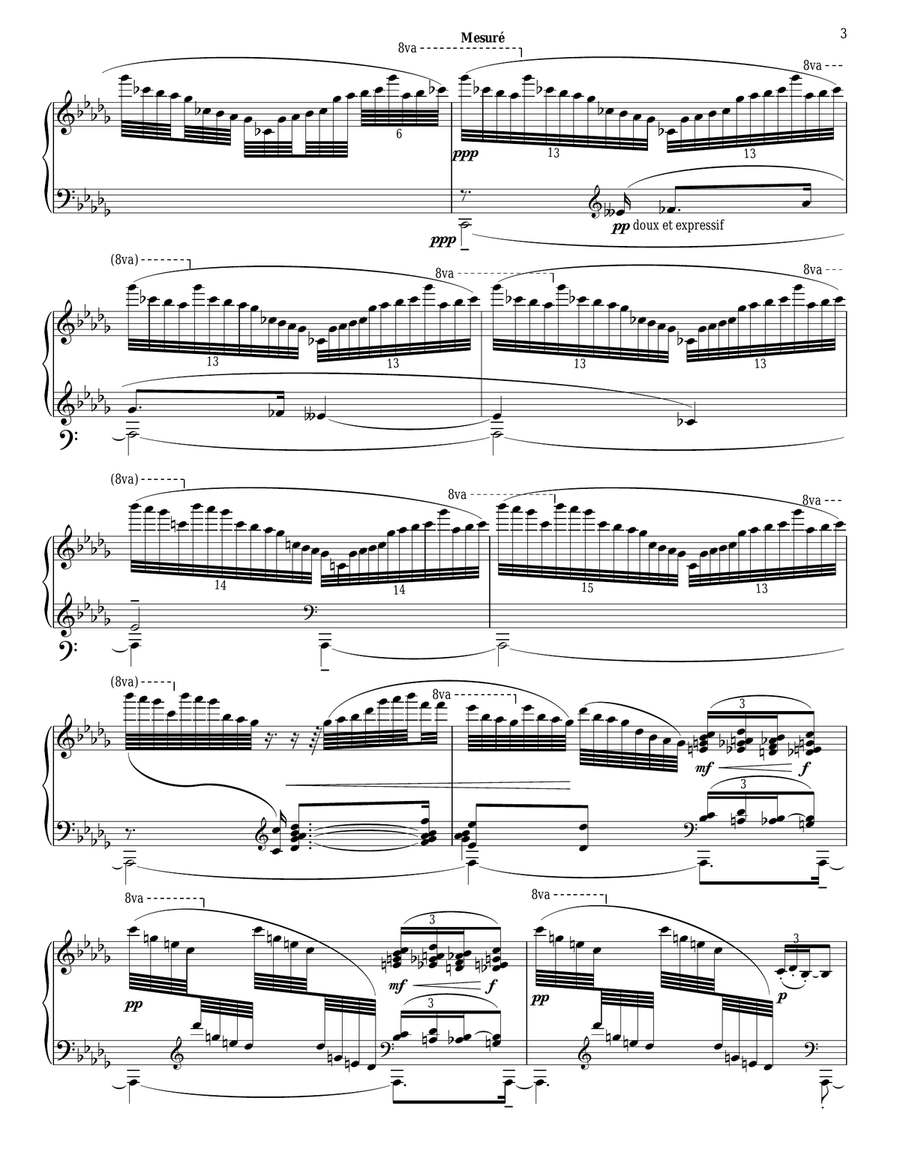 Reflets Dans L'eau Piano Solo scores gallery preview page 3