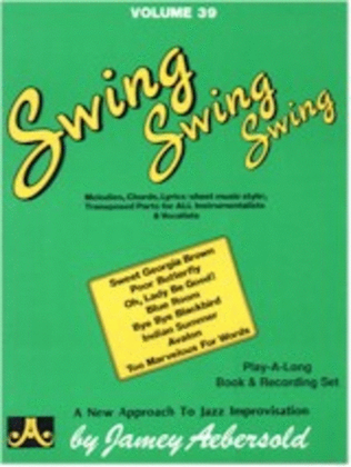 Book cover for Swing Swing Swing Book/CD No 39