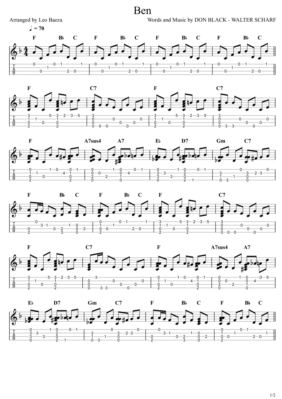 Ben A Cappella scores gallery preview page 1