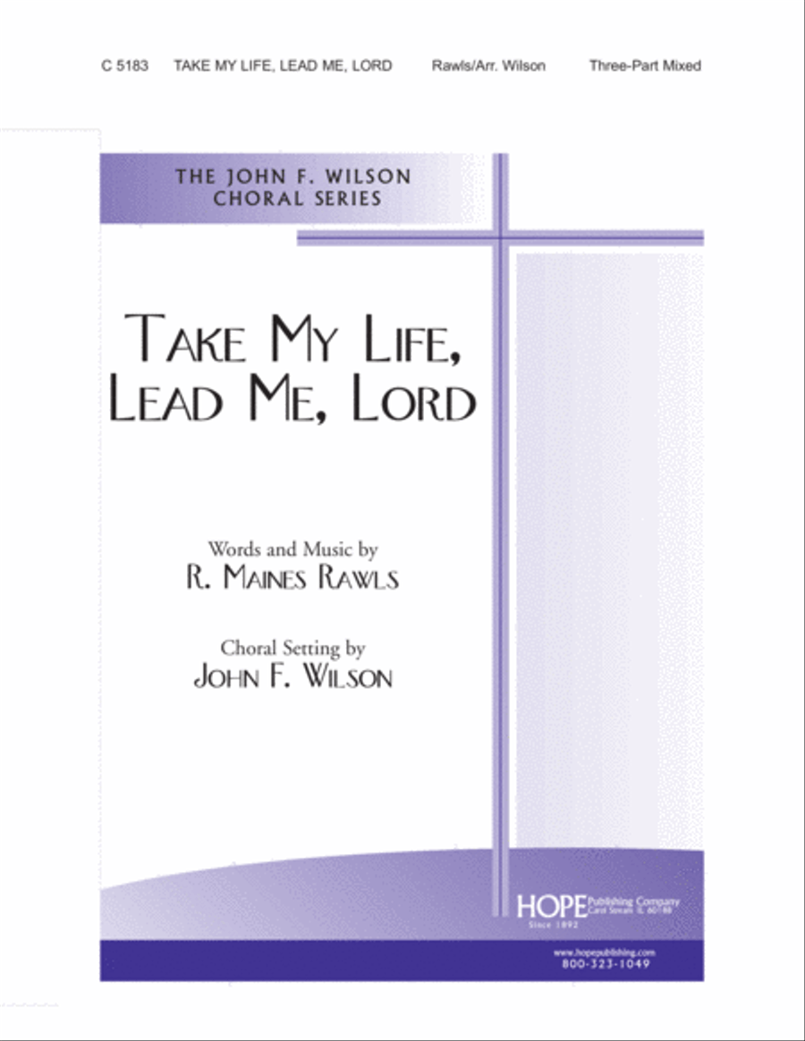Take My Life, Lead Me, Lord 3-Part scores gallery preview page 1
