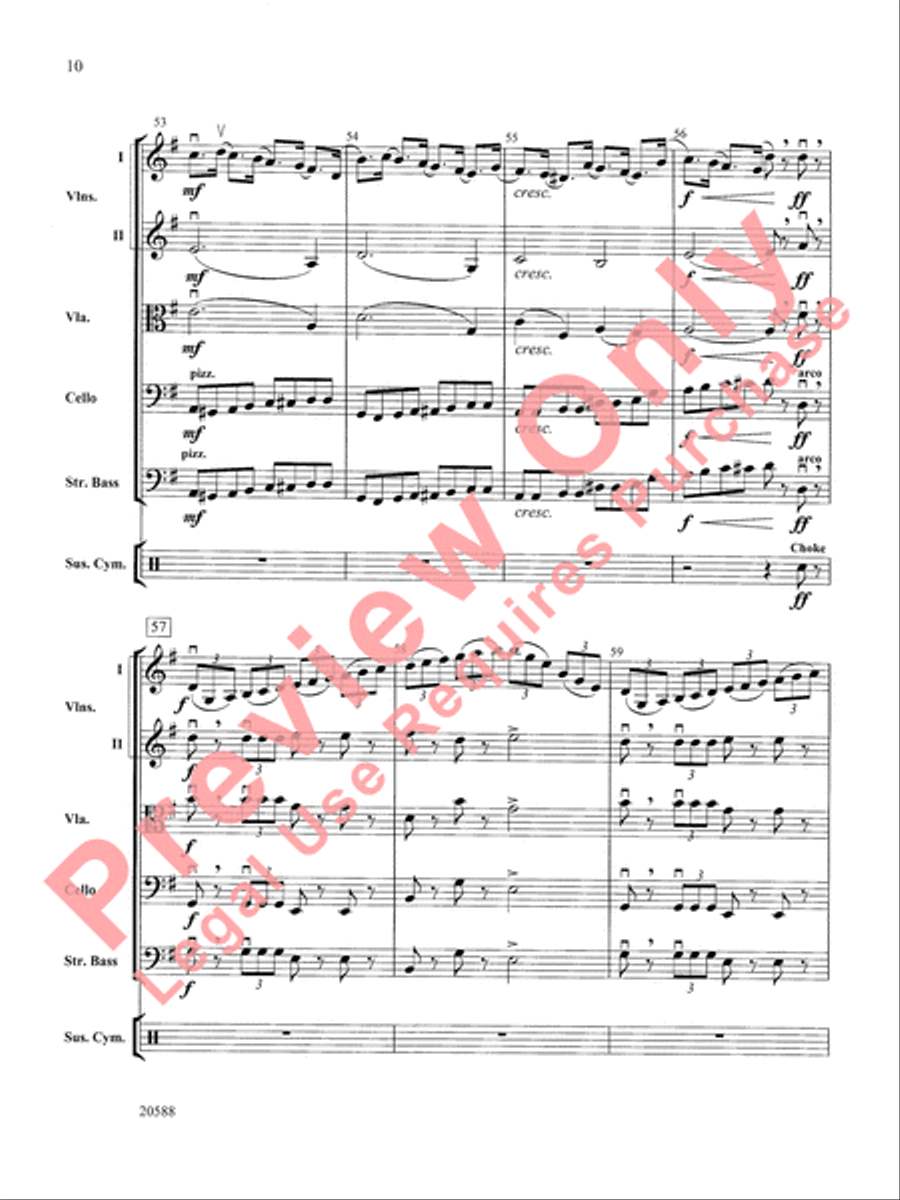 March of the Nutcracker String Orchestra scores gallery preview page 11