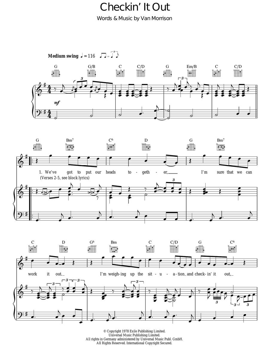 Checkin' It Out Acoustic Guitar scores gallery preview page 1
