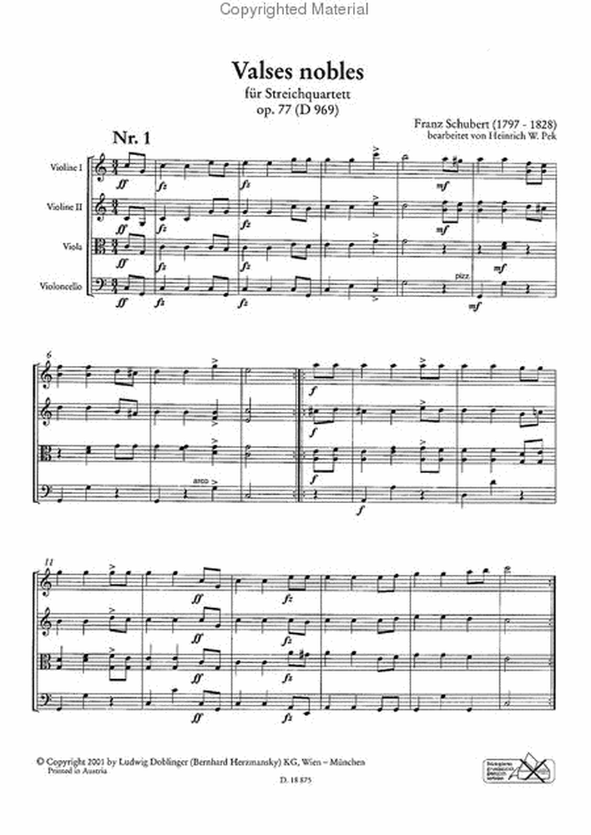 Valses Nobles op. 77 (D 969)