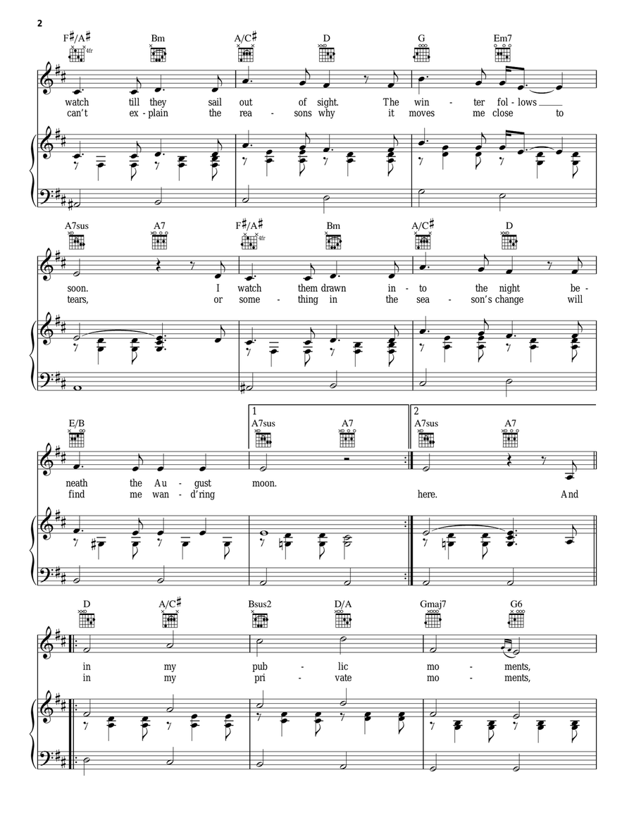 August Winds August Winds Acoustic Guitar scores gallery preview page 2