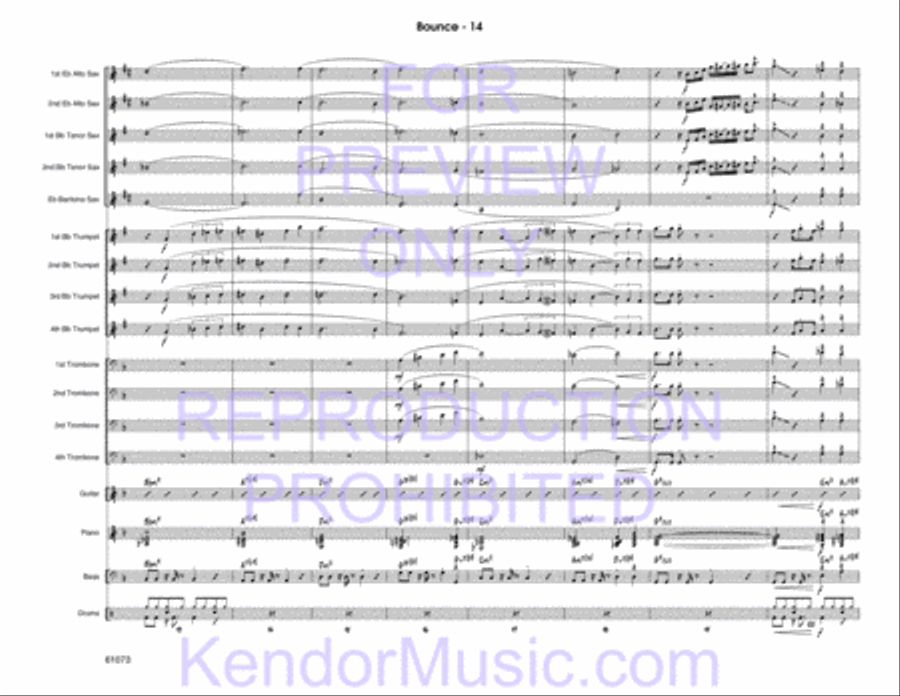 Bounce Jazz Ensemble scores gallery preview page 15