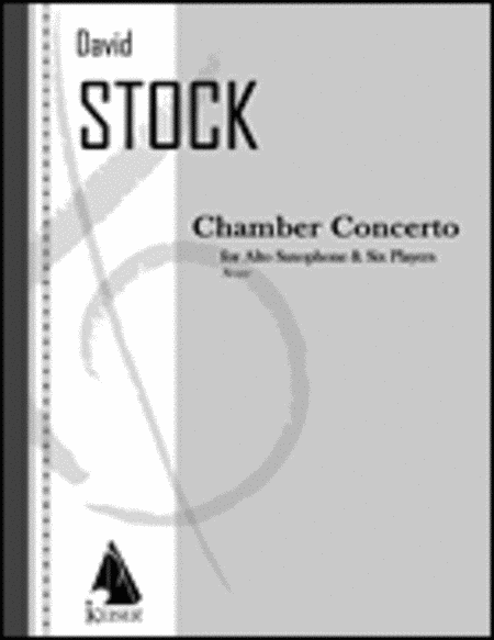 Chamber Concerto for Saxophone and Six Players - Full Score