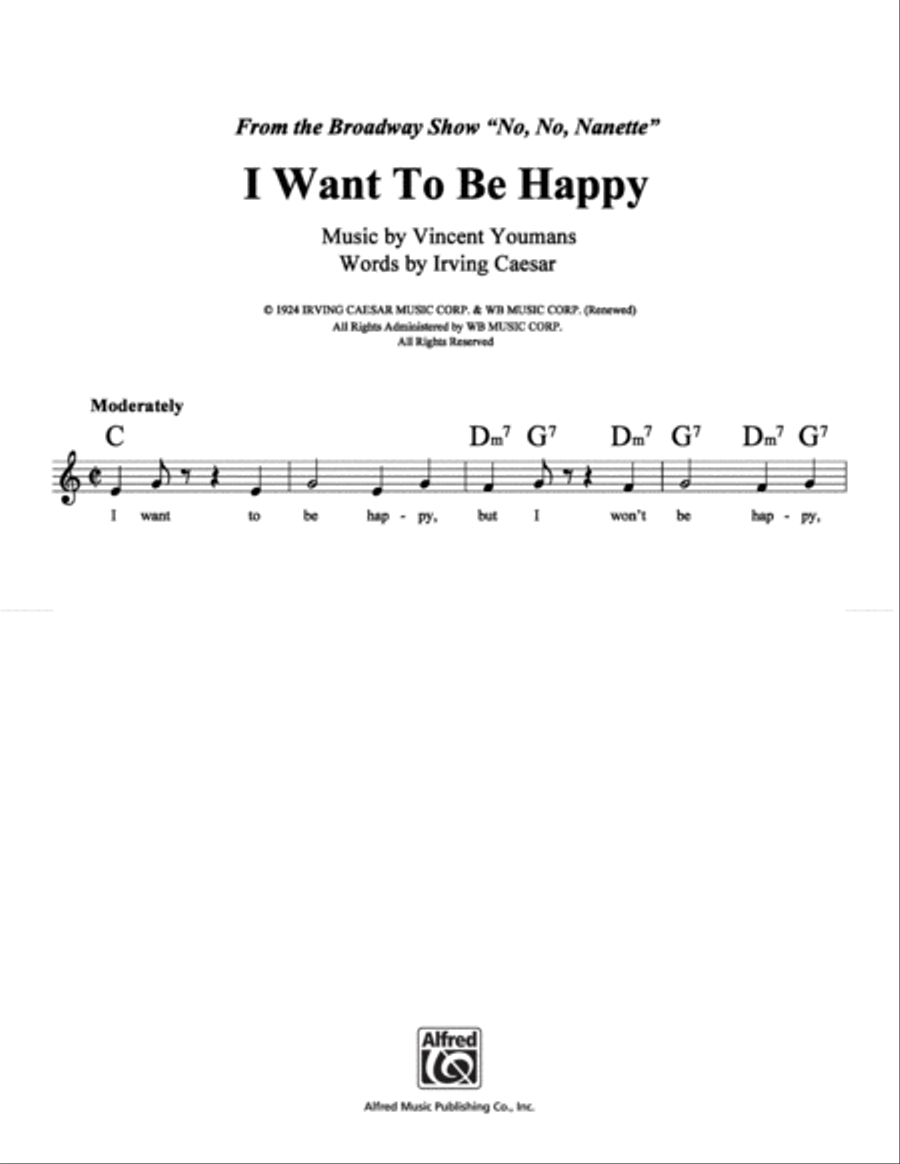 I Want To Be Happy School and Community scores gallery preview page 1