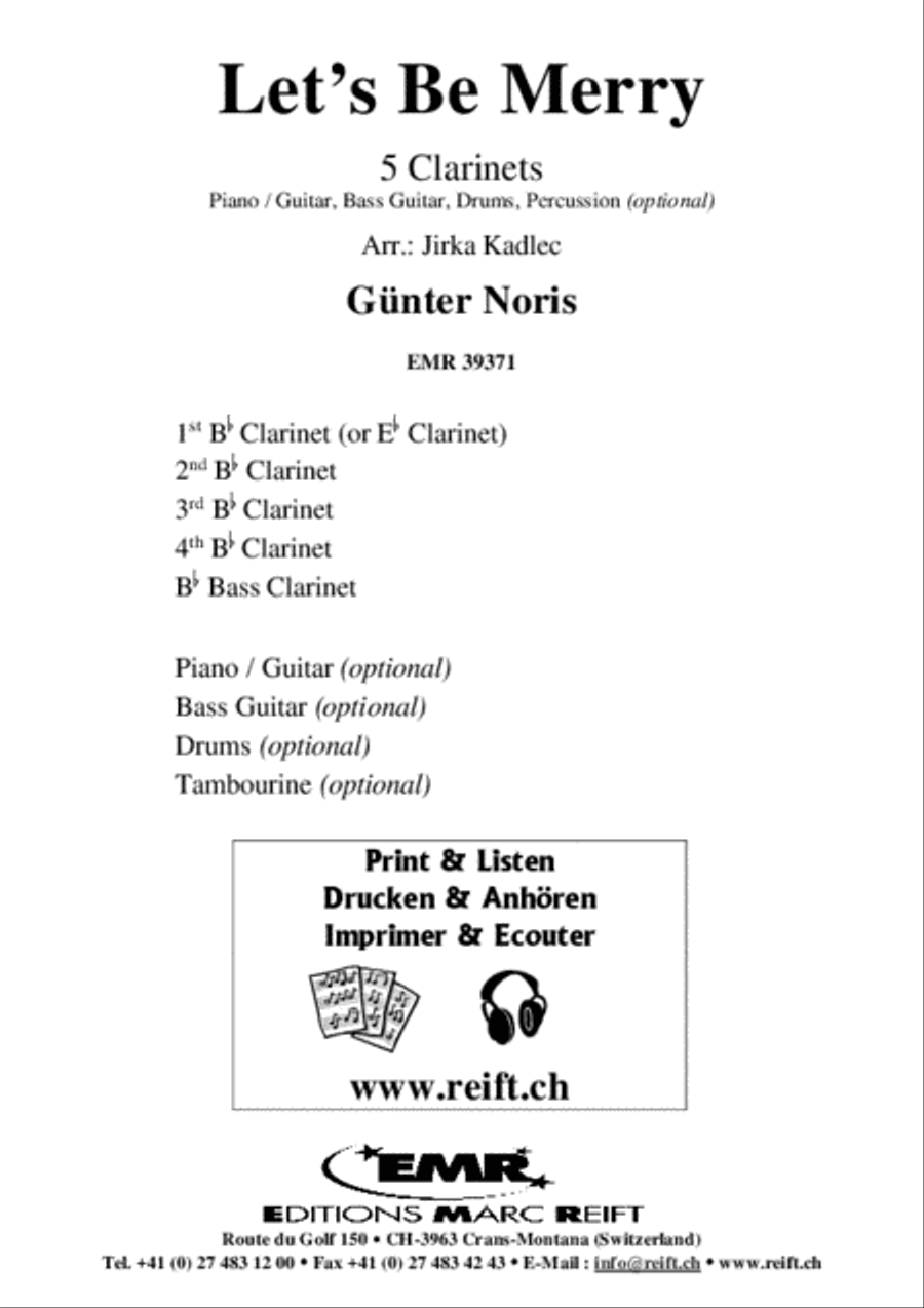 Let's Be Merry Let's Be Merry Clarinet Quintet scores gallery preview page 2