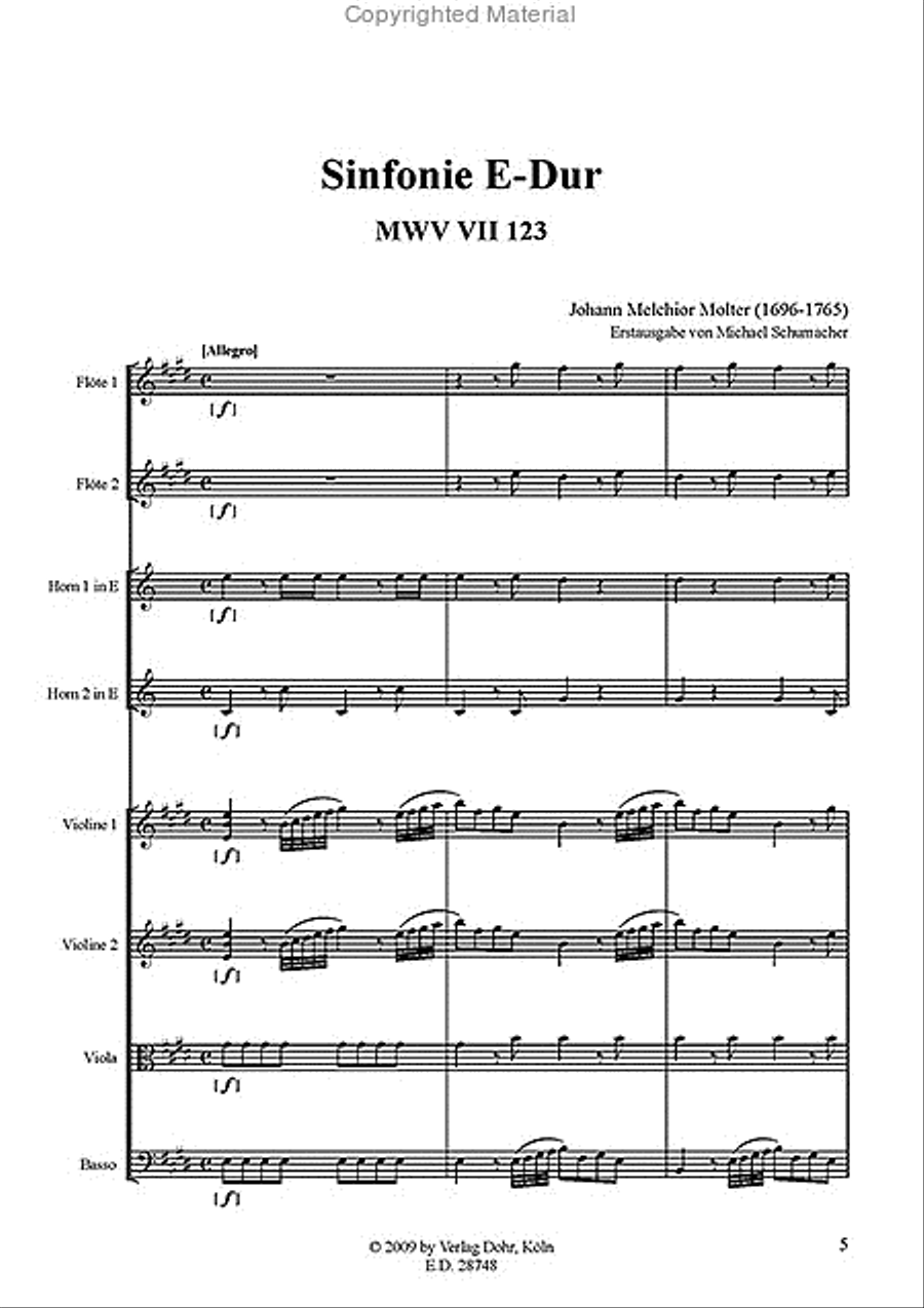 Sinfonien Nr. 123 & 124 Orchestra scores gallery preview page 2