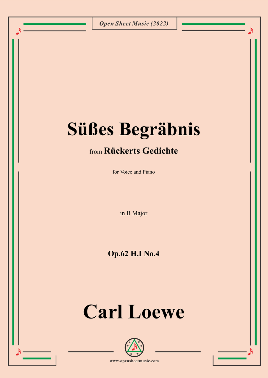 Loewe-Süßes Begräbnis,in B Major,Op.62 H.I No.4