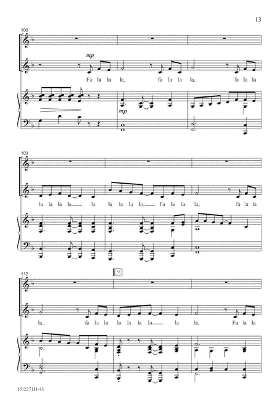 Here We Come A-Caroling! Here We Come A-Caroling! SSA scores gallery preview page 14