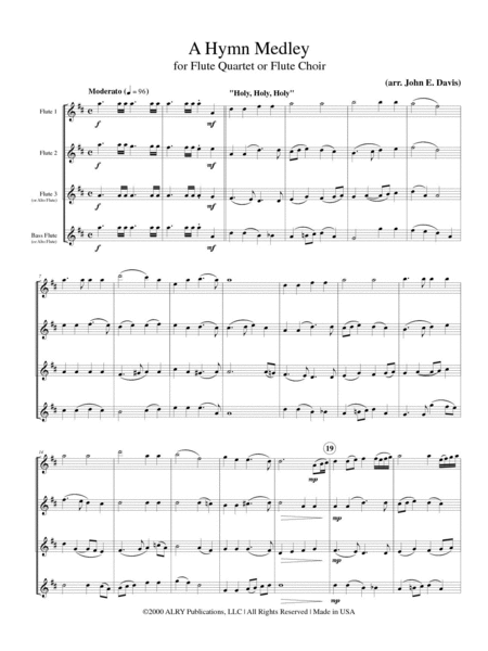 A Hymn Medley for Flute Quartet