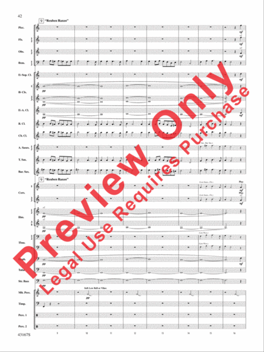 Down to the Sea in Ships (from the NBC TV Film Project 20) Concert Band scores gallery preview page 43