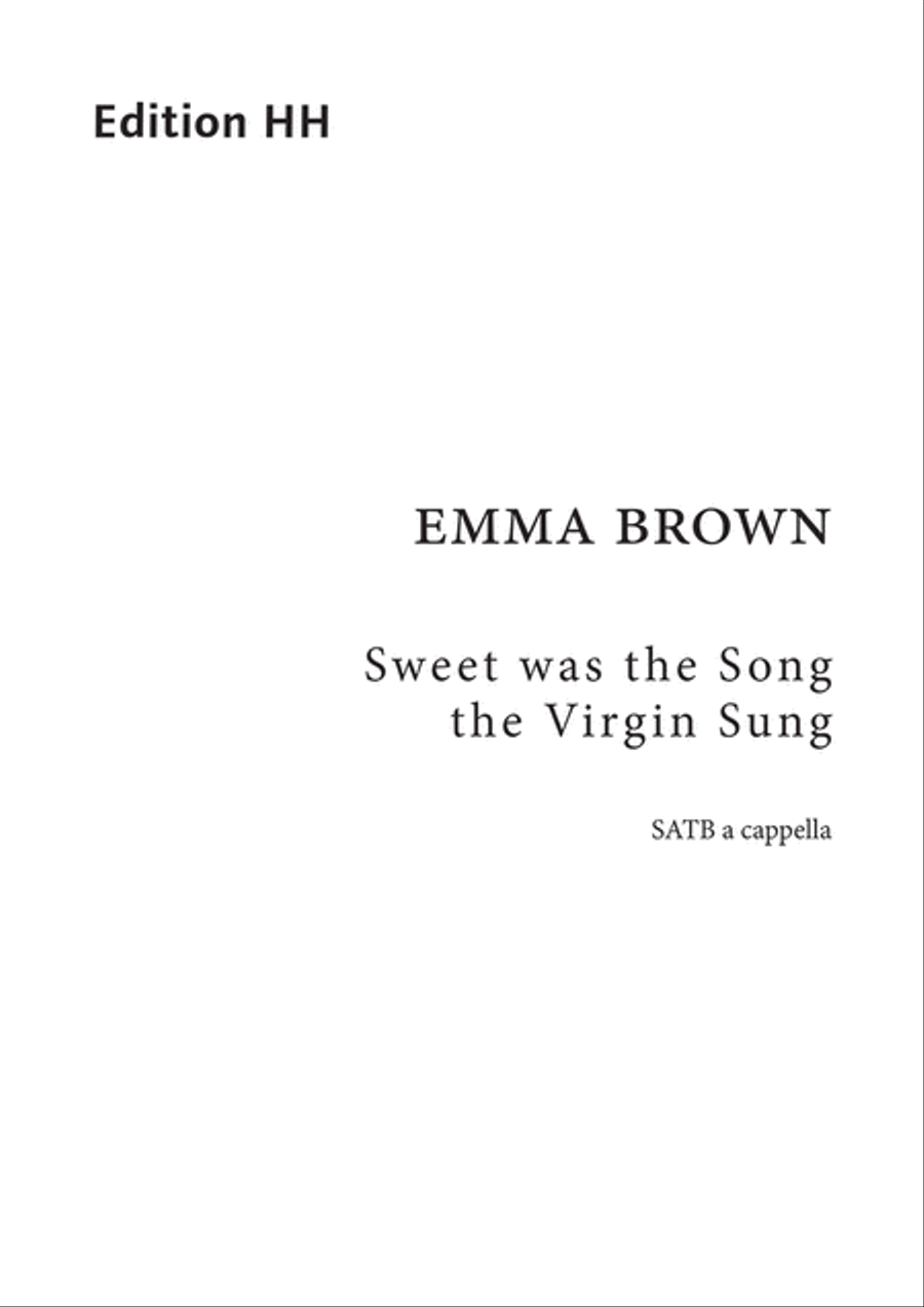 Sweet was the Song the Virgin Sung 4-Part scores gallery preview page 1