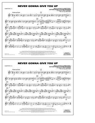 Book cover for Never Gonna Give You Up - Baritone T.C.