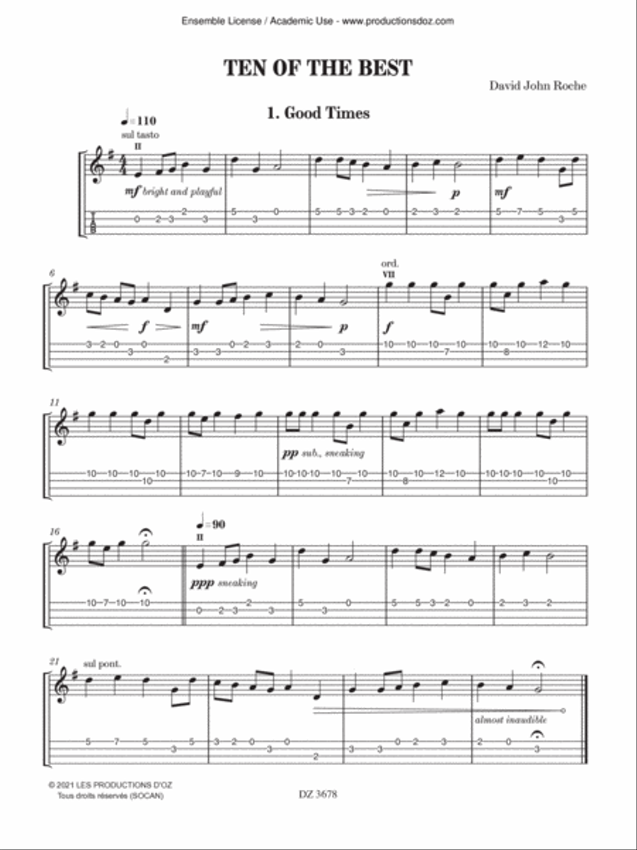 Ten of the Best Ukulele scores gallery preview page 3