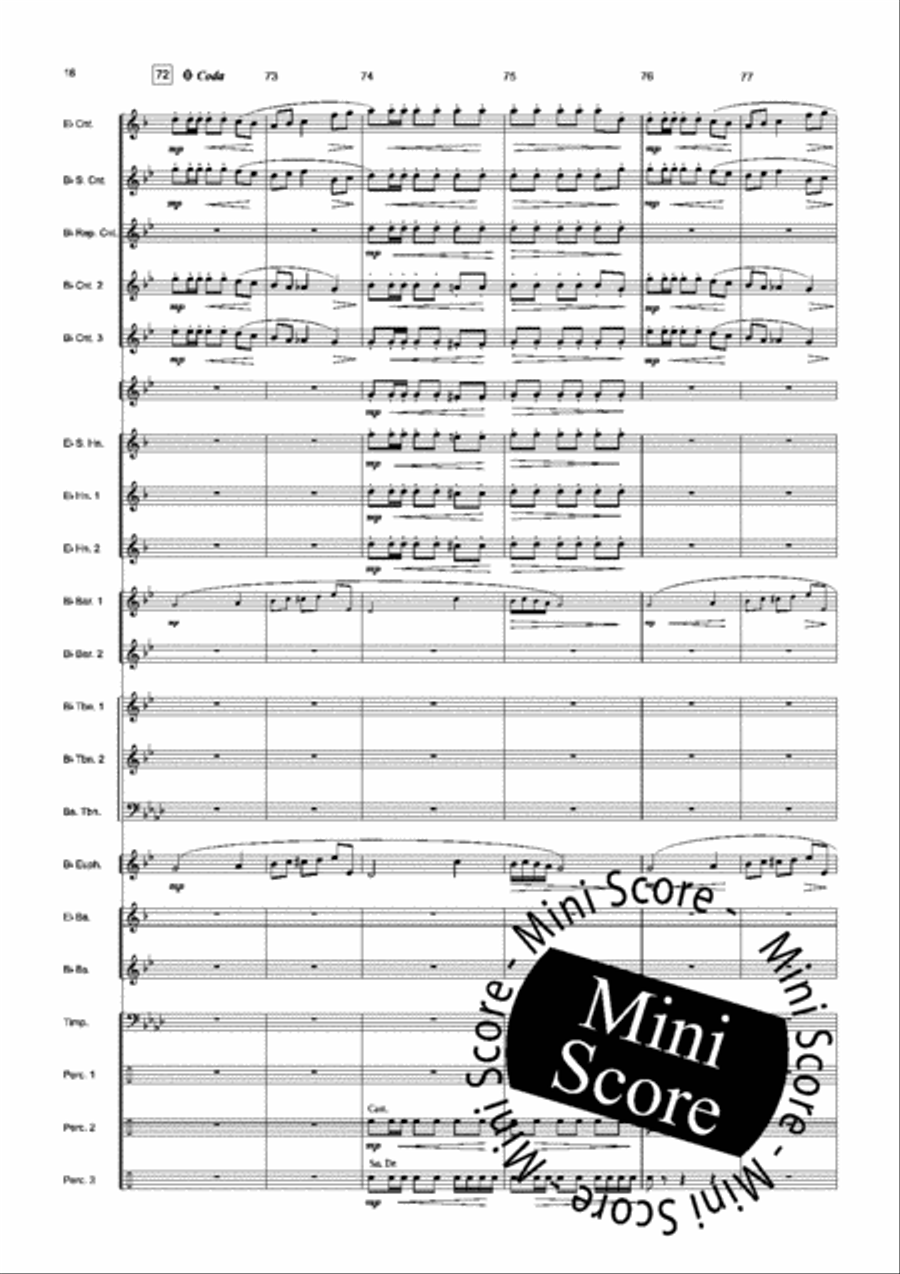 Bolero de Concert Brass Band scores gallery preview page 18