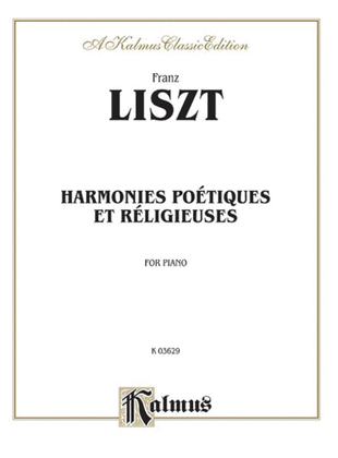 Book cover for Harmonies Poétiques and Réligieuses
