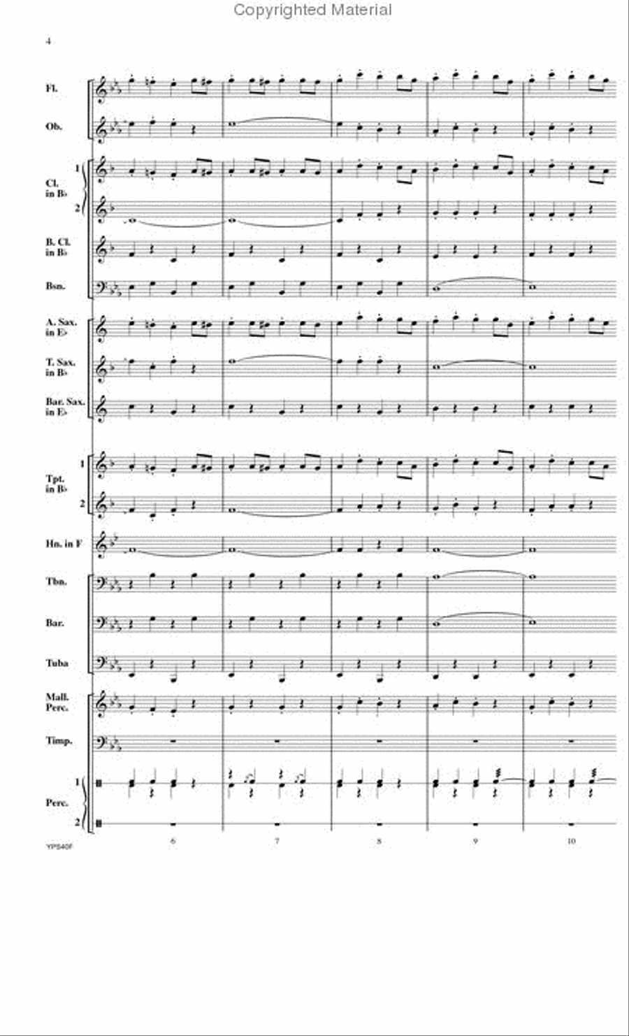 Radetzky March Concert Band scores gallery preview page 3