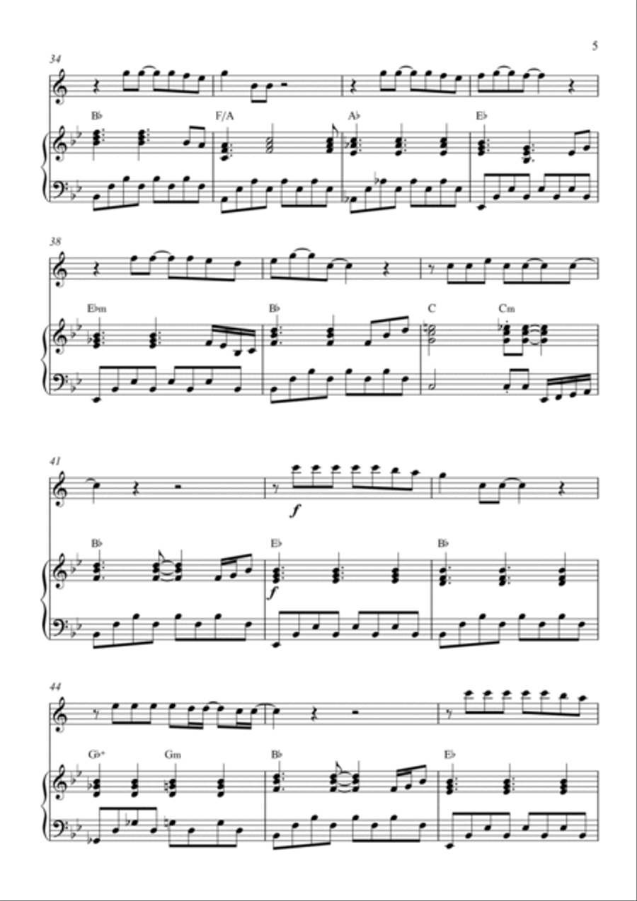 Make You Feel My Love Small Ensemble scores gallery preview page 5