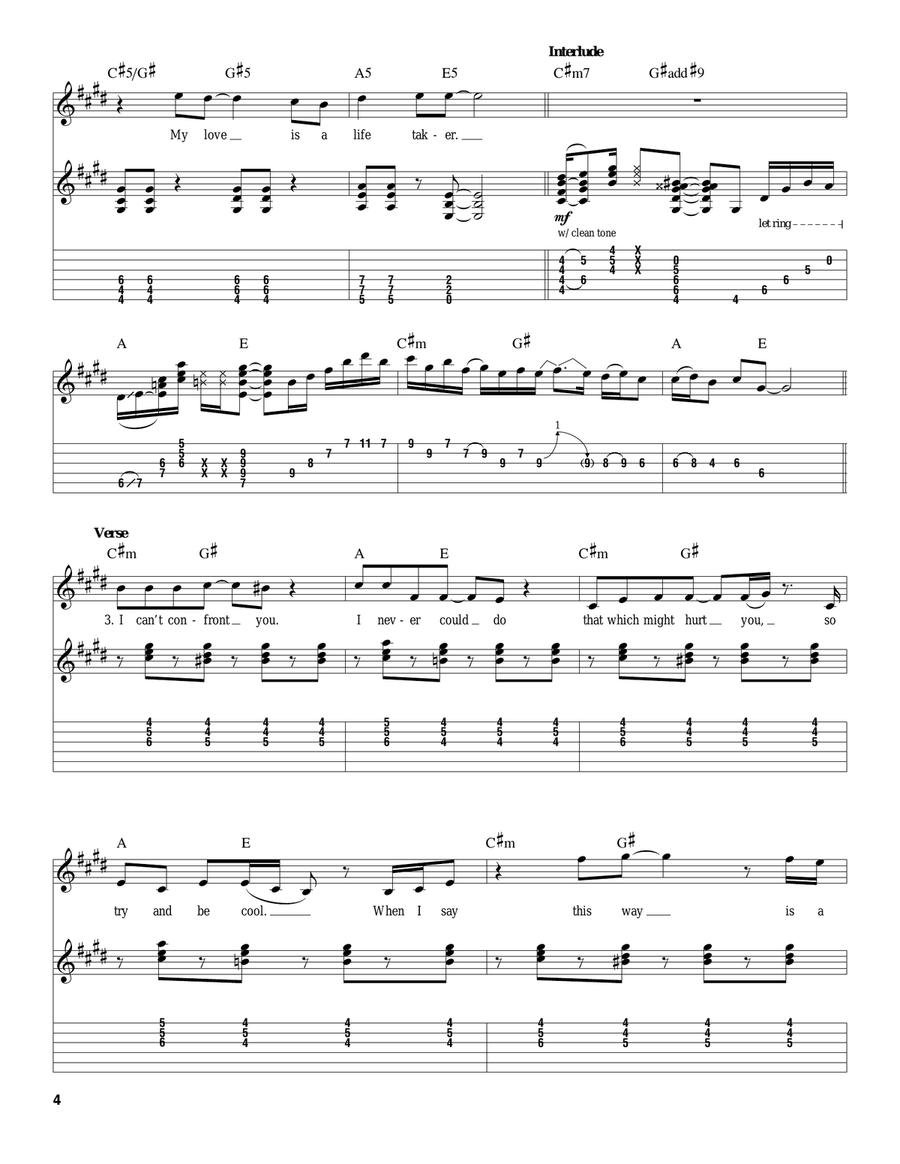 Say It Ain't So Acoustic Guitar scores gallery preview page 4
