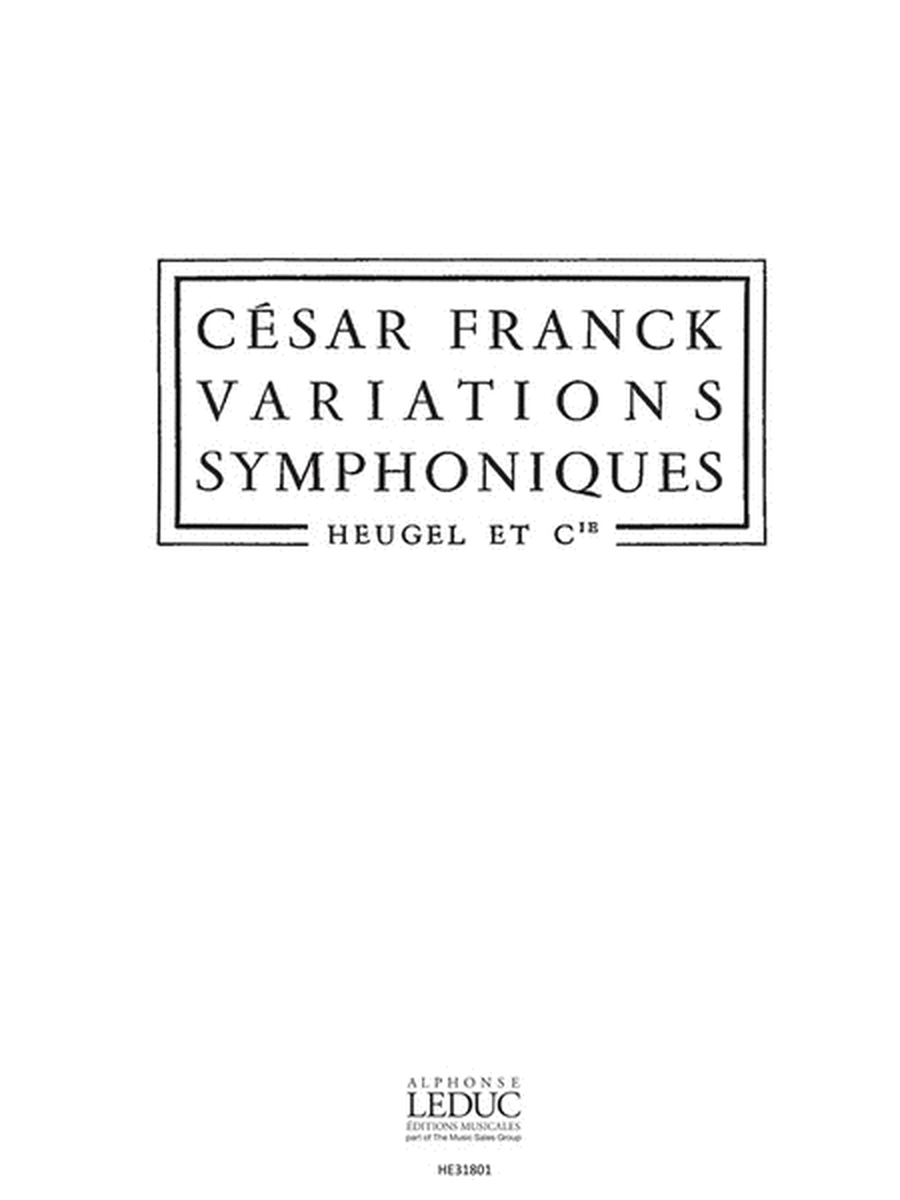 Variations Symphoniques (ph269) (orchestra)