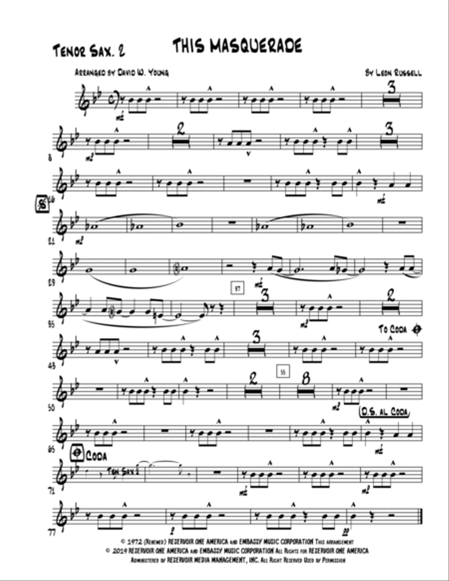 This Masquerade Jazz Ensemble scores gallery preview page 5