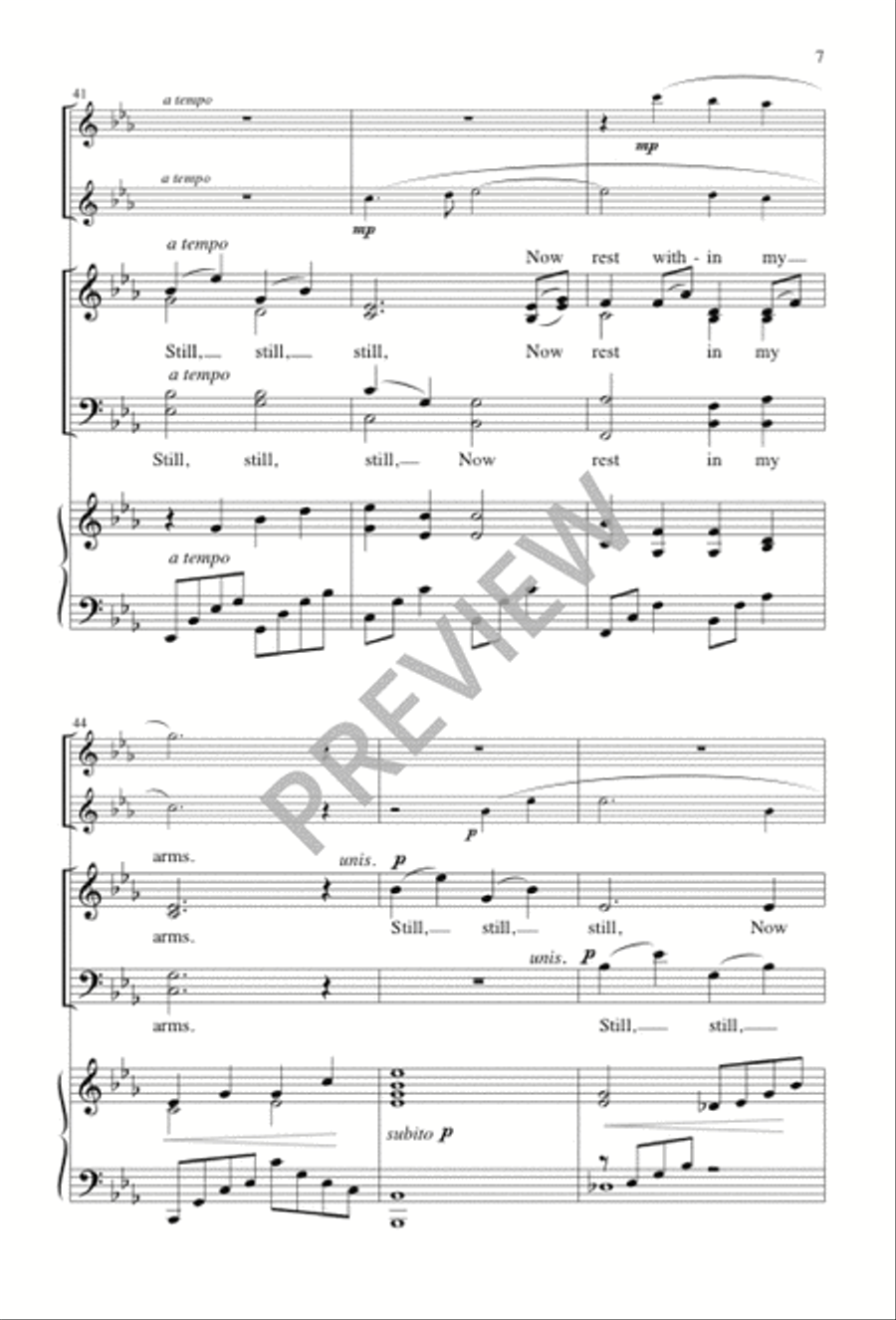 Still, Still, Still 4-Part scores gallery preview page 7