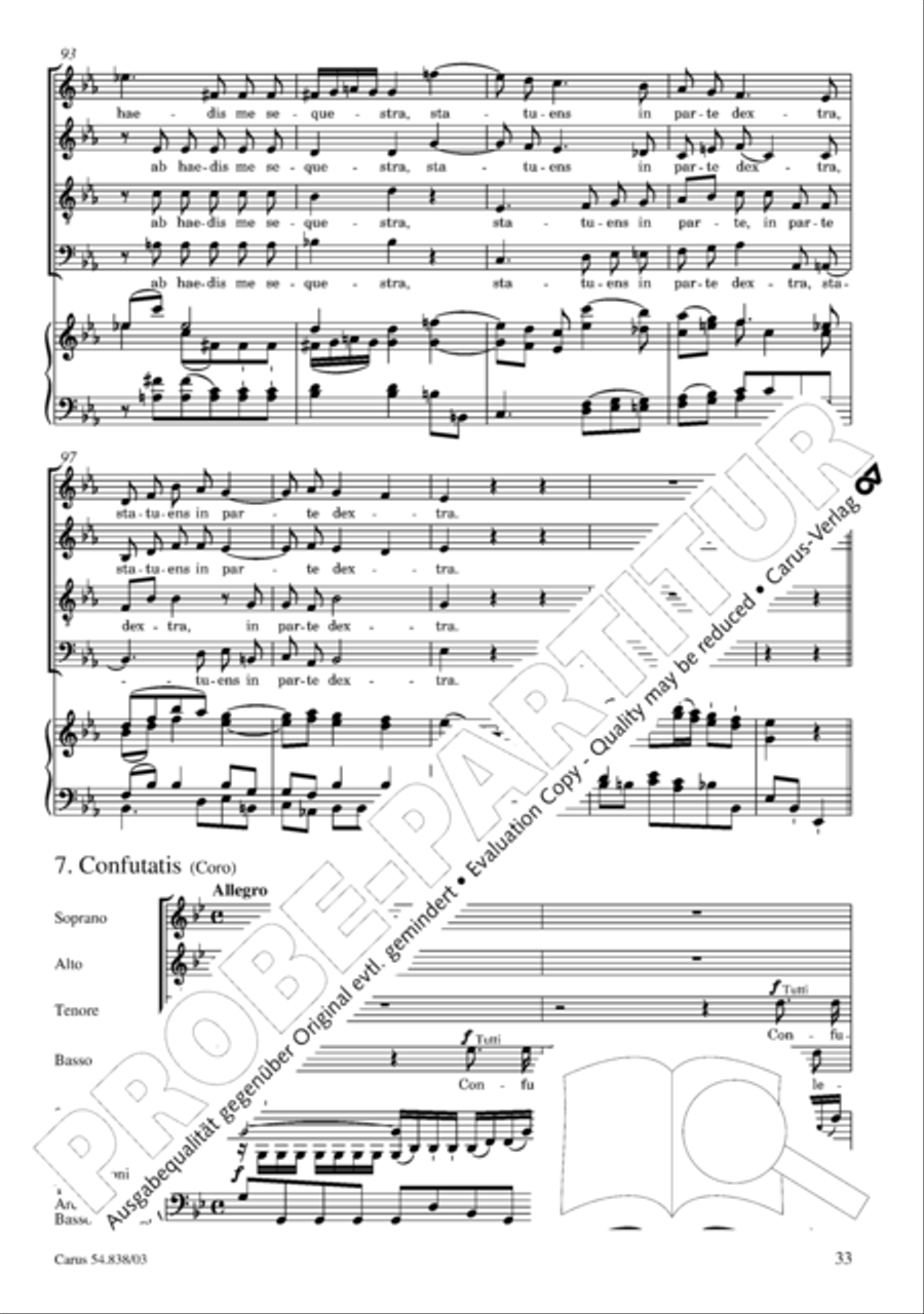 Requiem in B 4-Part scores gallery preview page 38