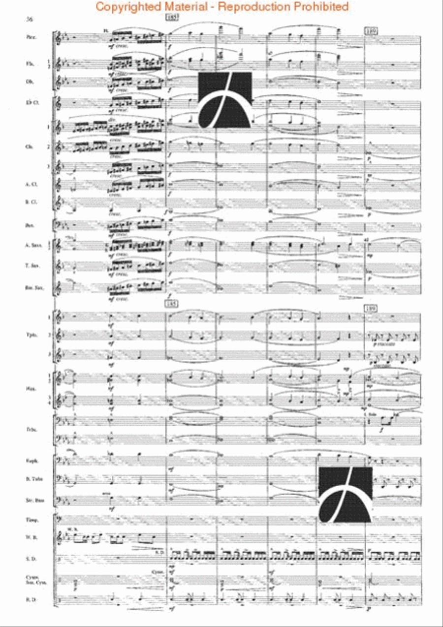 The Seventh Night of July Concert Band scores gallery preview page 33