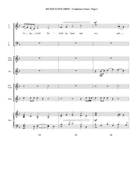 Do Not I Love Thee? - Score