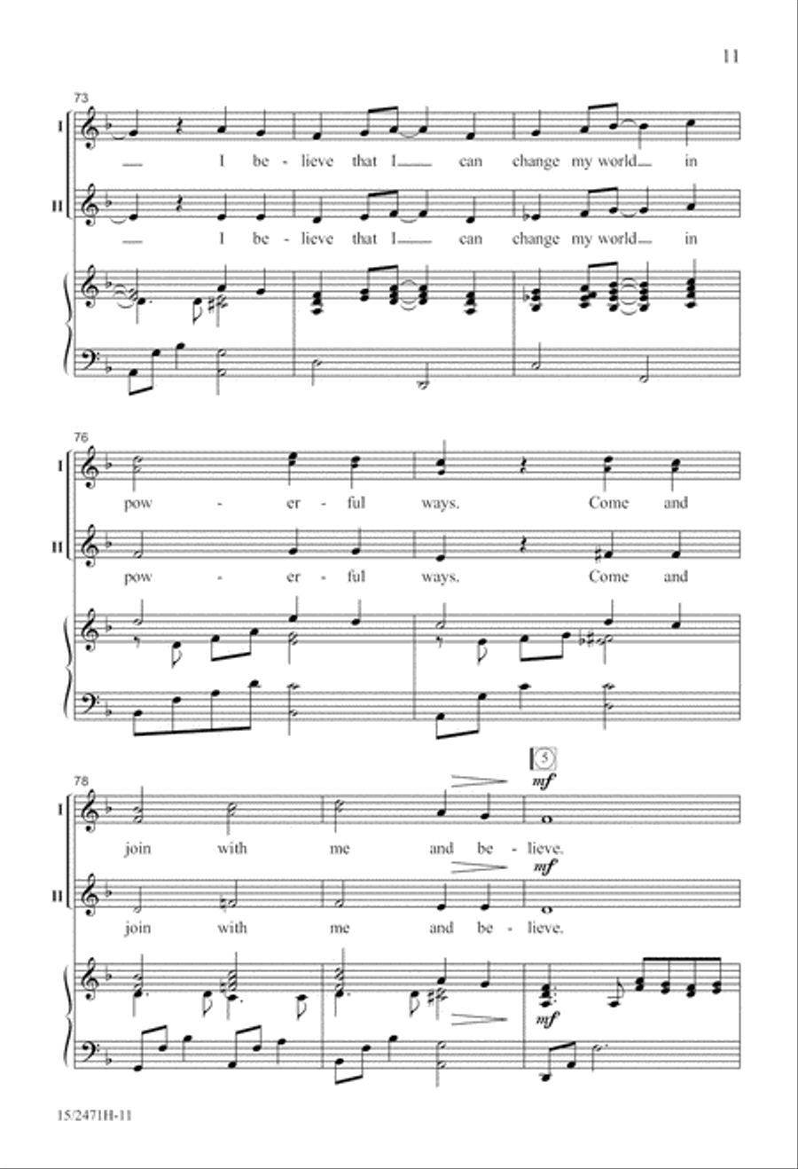 I Believe SSA scores gallery preview page 12