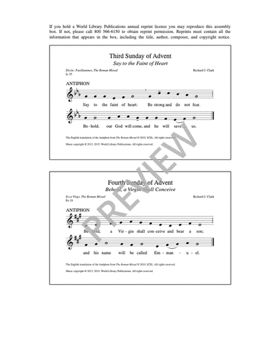 Communion Antiphons for Advent image number null
