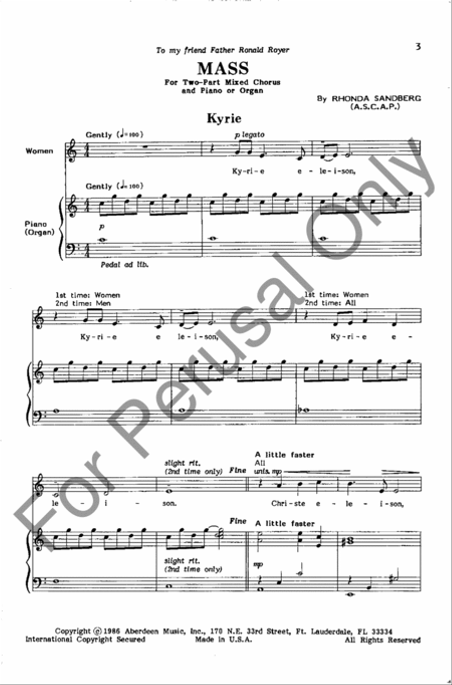 Mass 4-Part scores gallery preview page 2