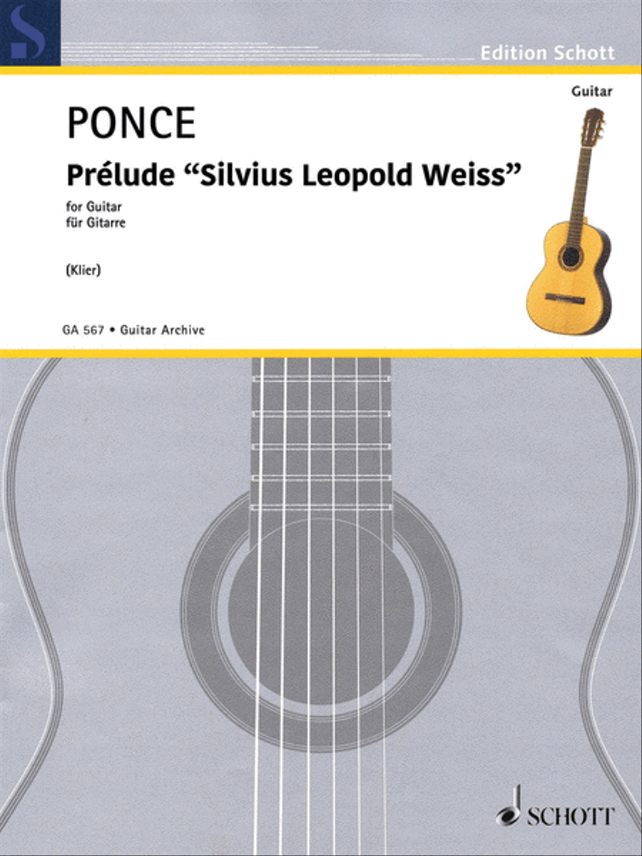 Prélude 'Silvius Leopold Weiss' Acoustic Guitar scores gallery preview page 1