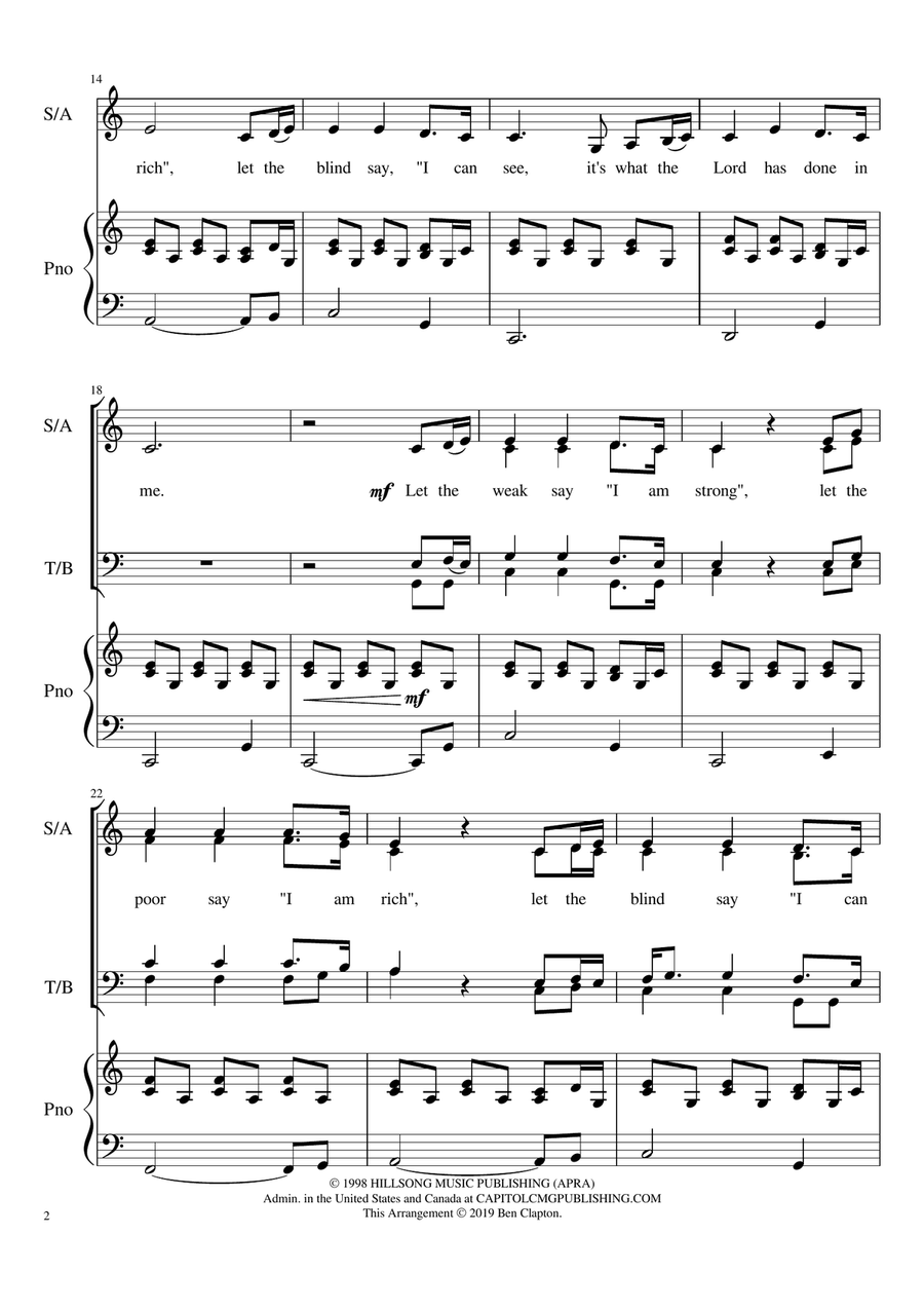 What The Lord Has Done In Me 4-Part scores gallery preview page 2
