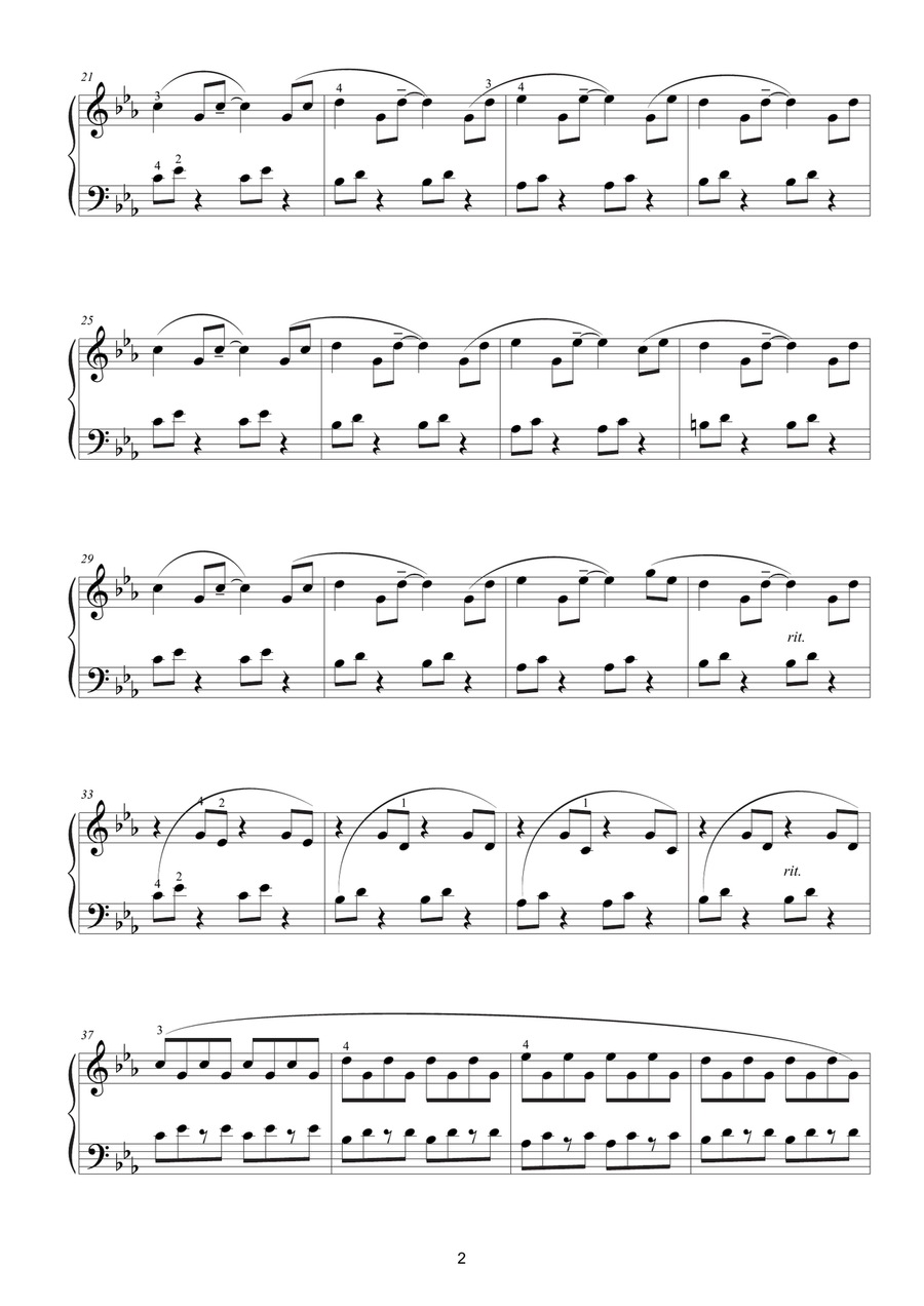 Autumn Leaves (Foglie d'autunno) Piano Method scores gallery preview page 2