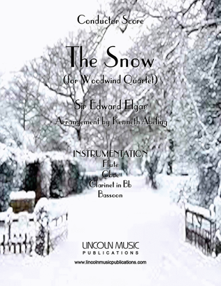 Book cover for The Snow, Op. 26, No. 1 (for Woodwind Quartet)