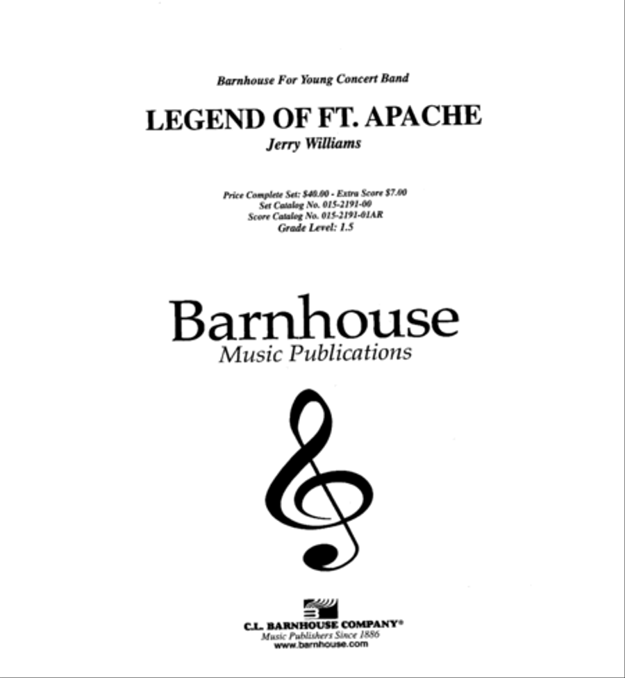 Legend of Fort Apache Concert Band scores gallery preview page 2