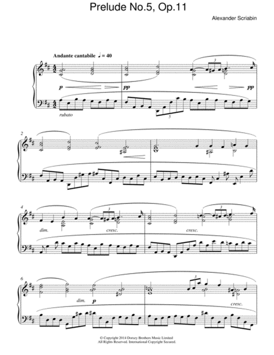 Prelude No. 5, Op. 11