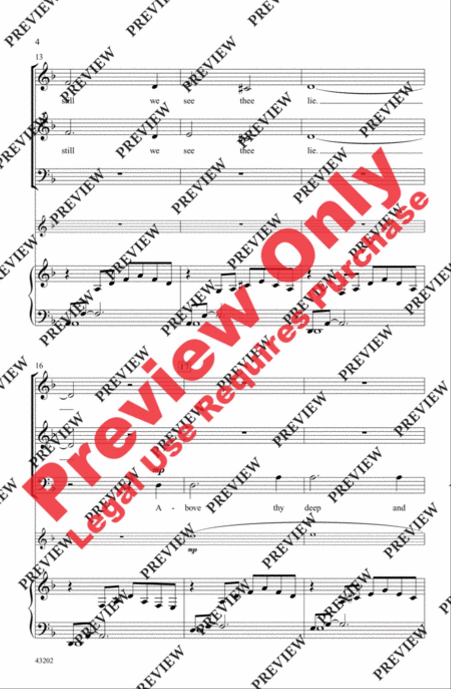 Prelude to Bethlehem 3-Part scores gallery preview page 4