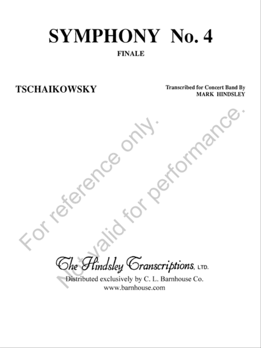 Symphony No. 4 Concert Band scores gallery preview page 2