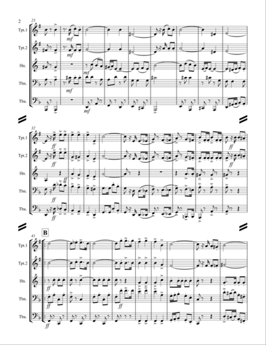 March - Army of the Nile (for Brass Quintet) image number null