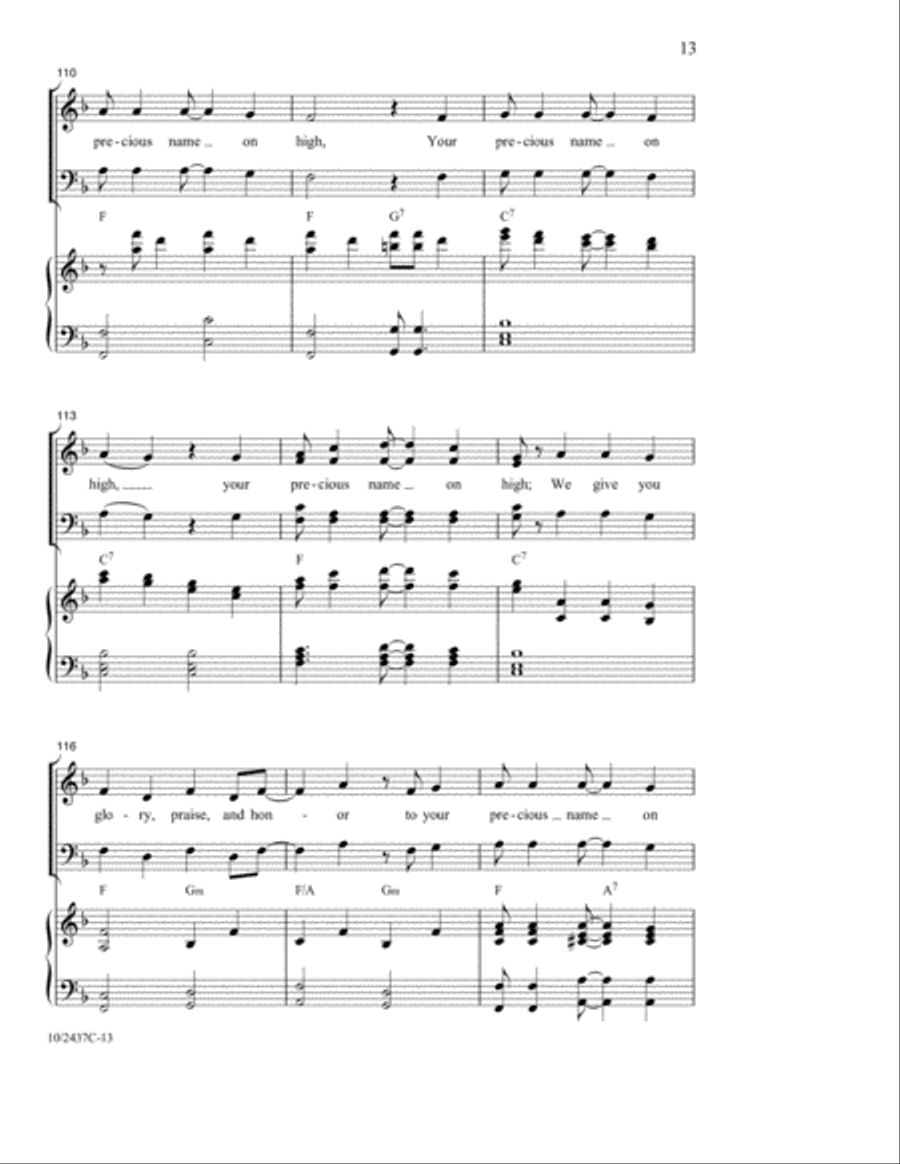 Glory, Praise and Honor Glory, Praise and Honor 4-Part scores gallery preview page 12