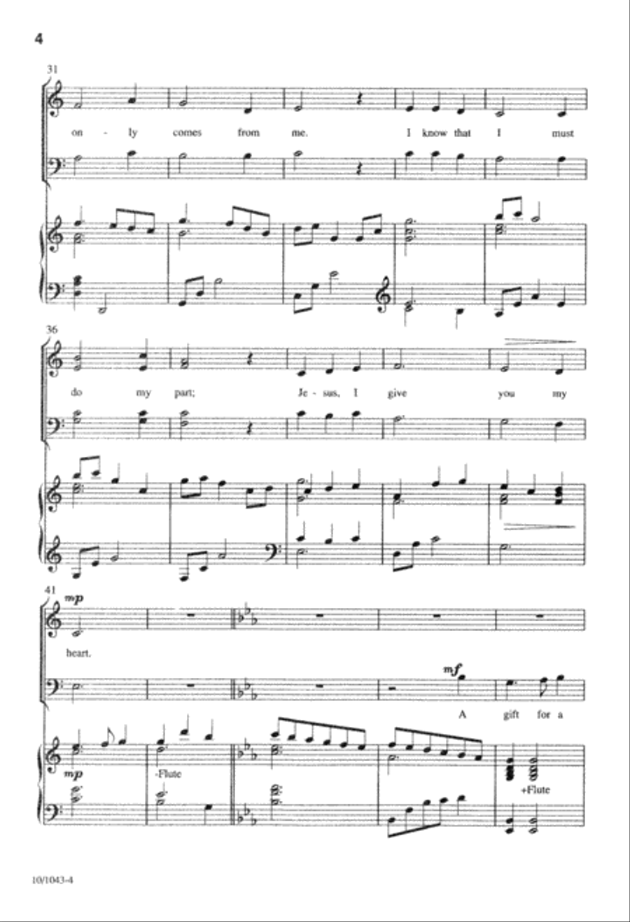 My Gift for Him 4-Part scores gallery preview page 5
