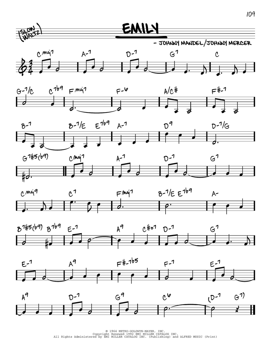 Emily Piano scores gallery preview page 1