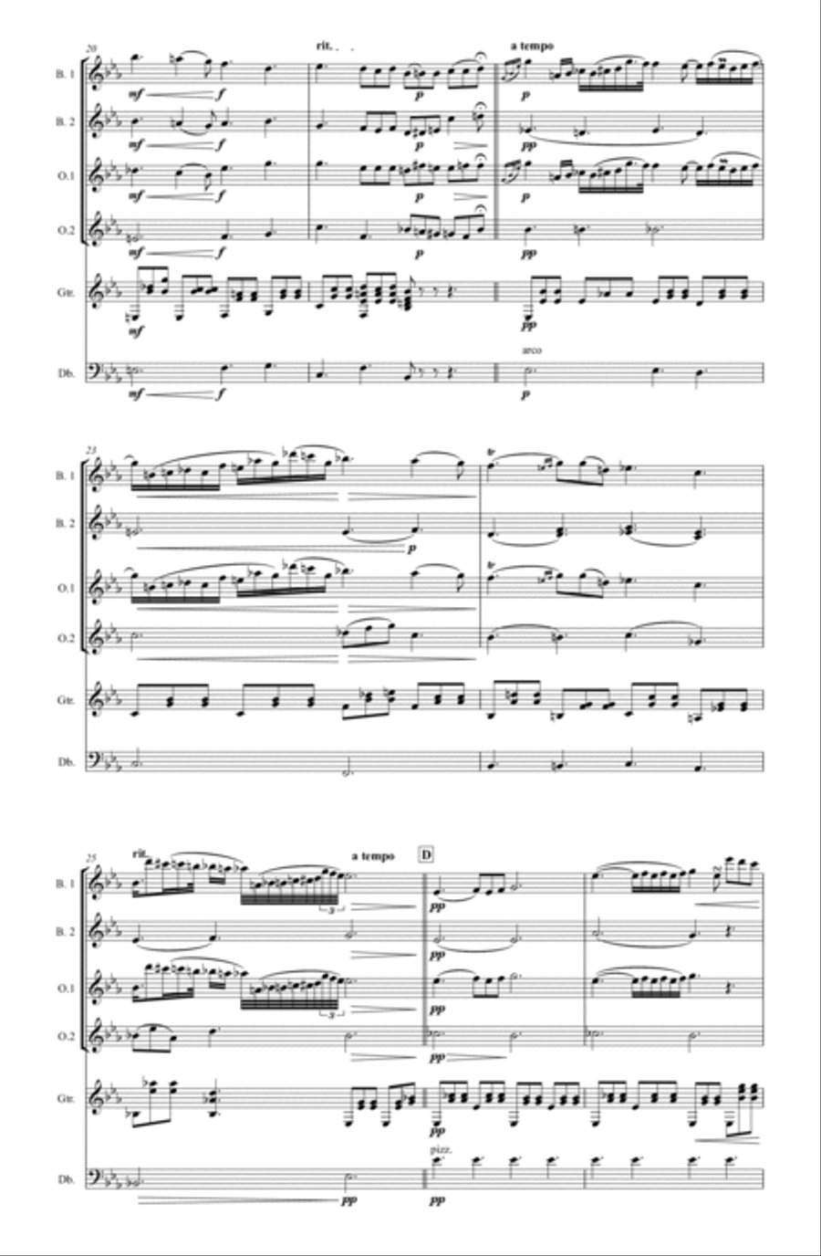 Nocturne No.9 Op. 2 for Rondalla Small Ensemble scores gallery preview page 3