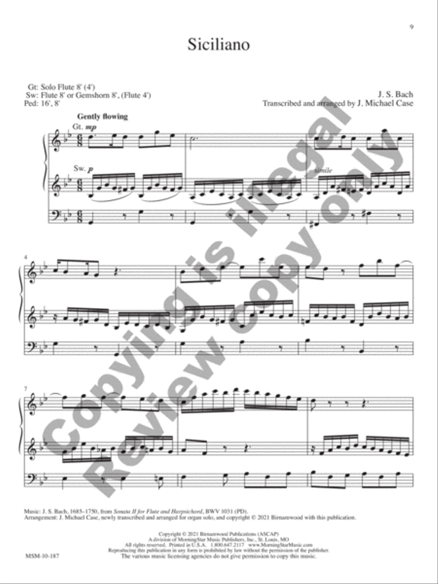 10 Transcriptions & Arrangements for Organ, Volume 2 Organ scores gallery preview page 5