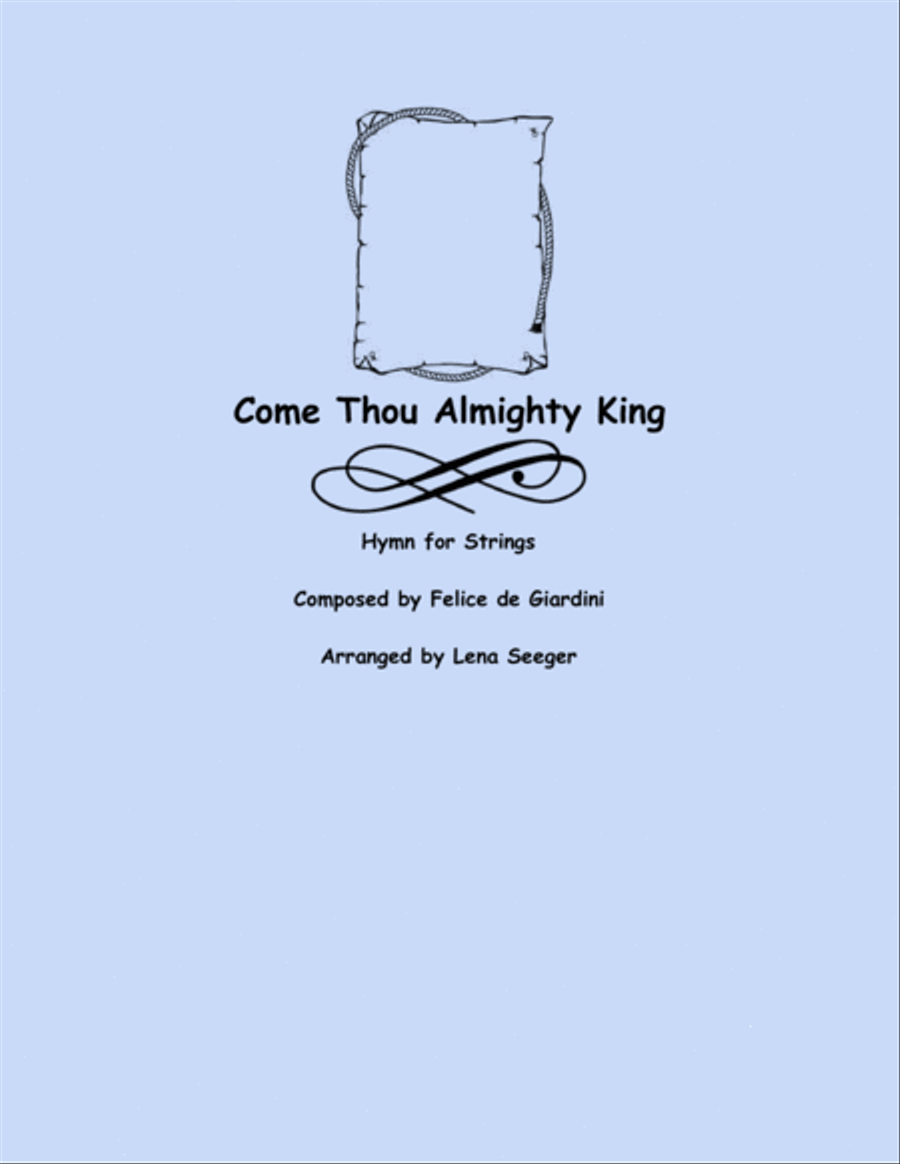 Come Thou Almighty King String Orchestra scores gallery preview page 1