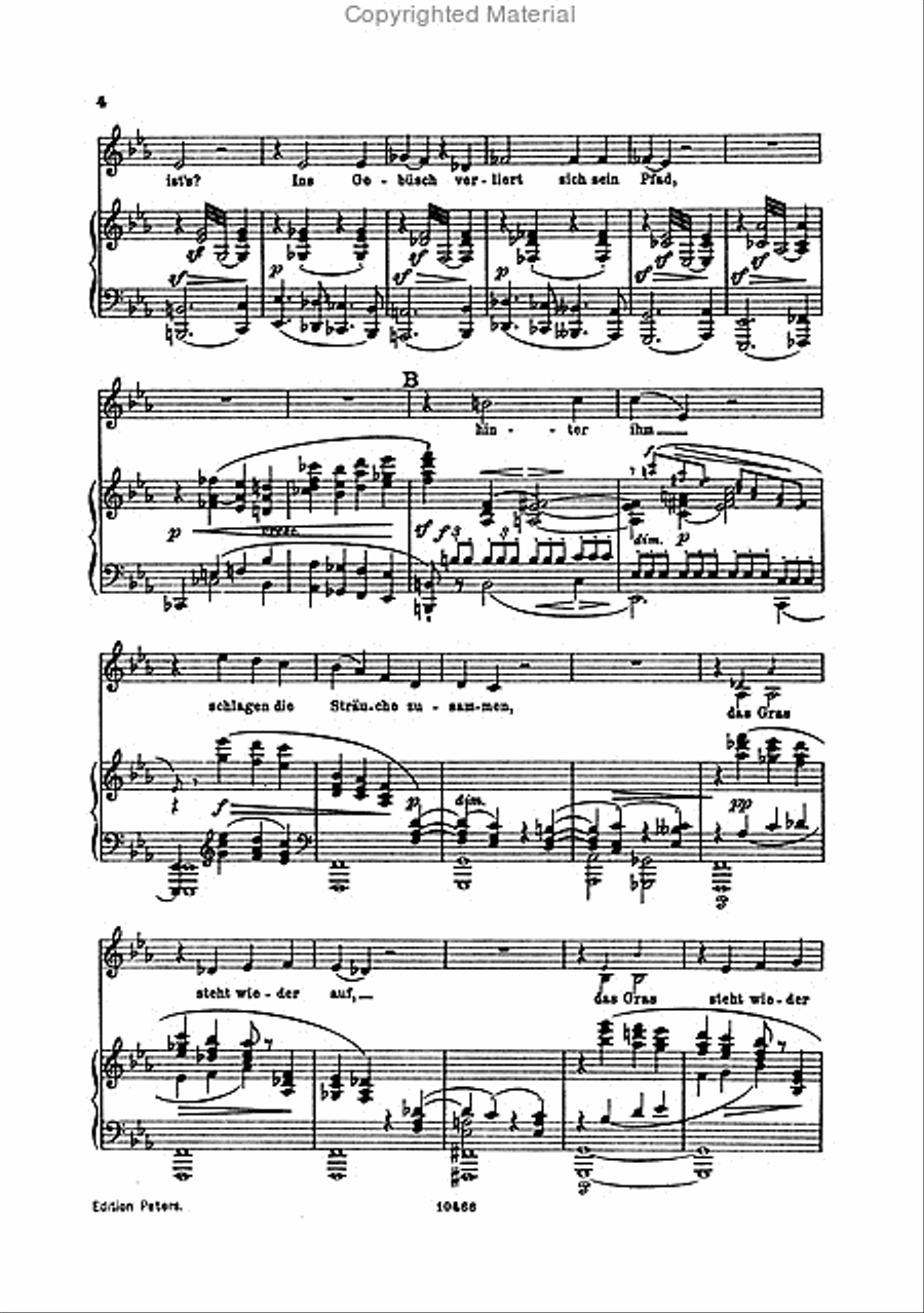 Alto Rhapsody Op. 53 (Vocal Score) TTBB scores gallery preview page 3